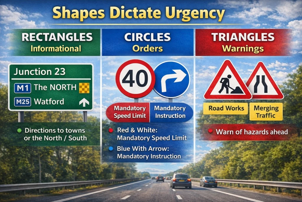 uk motarway sign meanings