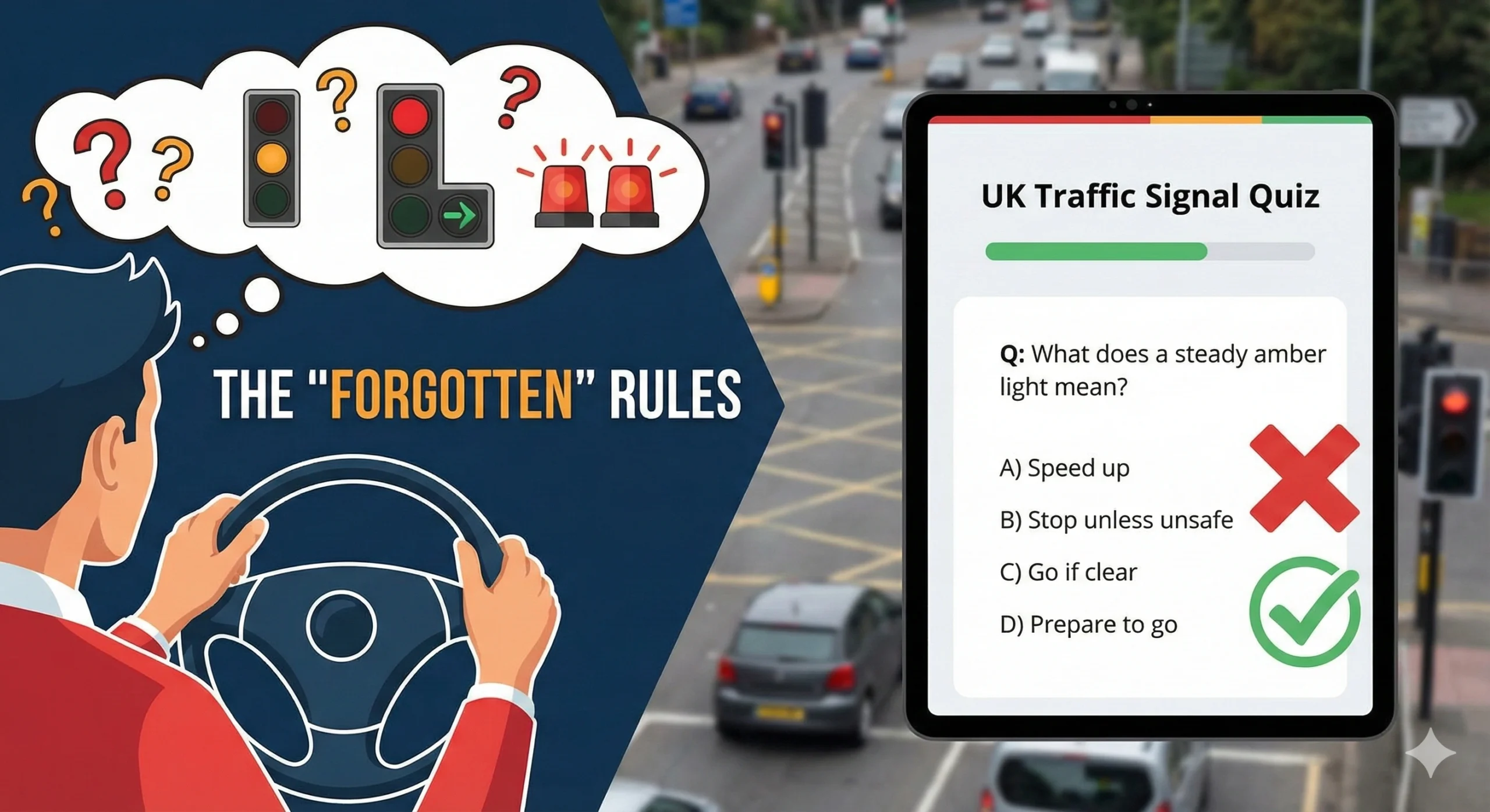 UK Traffic Signal Quiz: The “Forgotten” Rules Many Drivers Ignore