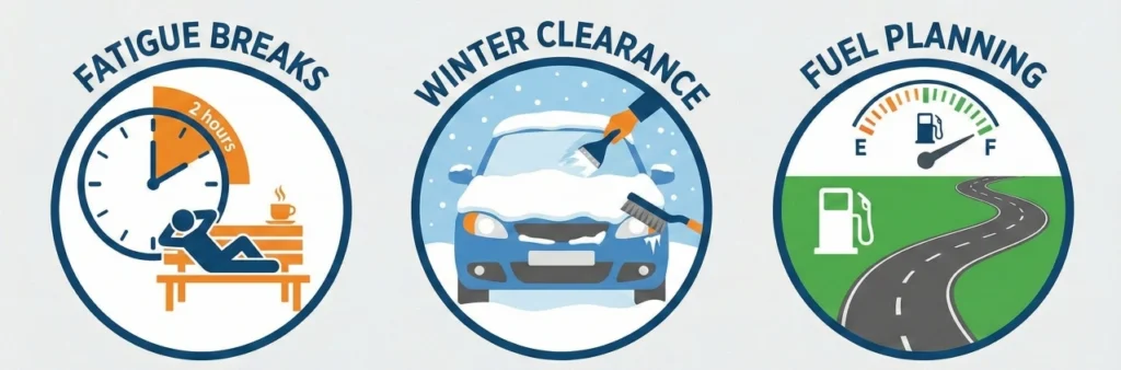 Route Planning and Vehicle Preparation