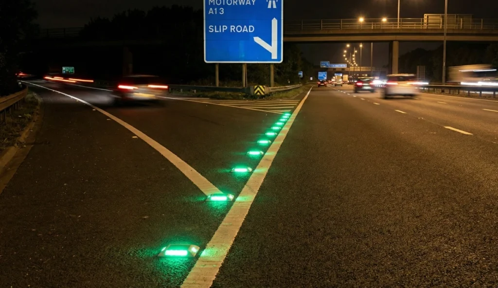 Green Motorway Reflective Studs 
