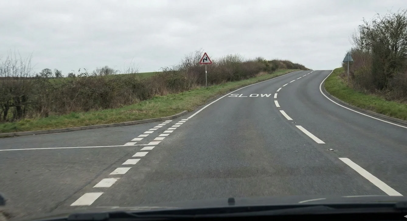 center line road mark UK